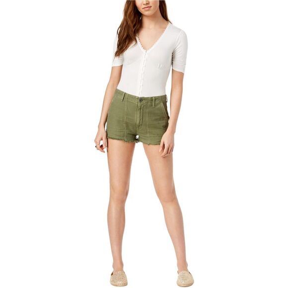 Citizens Of Humanity Womens Meghan Frayed Casual Cargo Shorts NWT